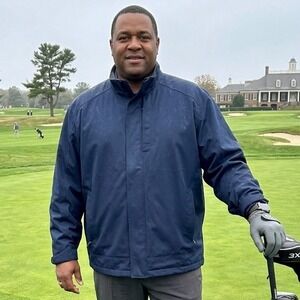 Cutter & Buck CB WeatherTec Mens XXXL Navy Blue Windbreaker Golf Jacket Full Zip